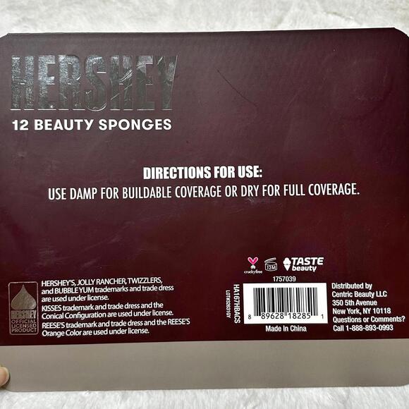 NIP Hershey’s 12-Piece Beauty Makeup Sponges Blenders Wet/ Dry - Picture 6 of 9